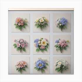Bouquets Of Flowers Canvas Print