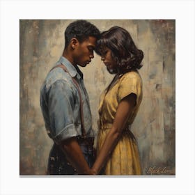 Echantedeasel 93450 Nostalgic African American Black Love Sty E943252e 2fb5 48dd B7b4 C64ecbb75615 Canvas Print