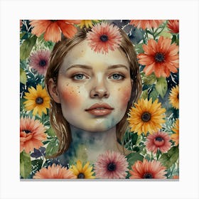 Flower Girl Canvas Print