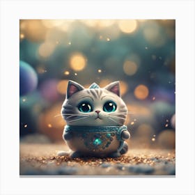 Mini kitty Canvas Print