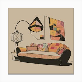 Living Room 1 Canvas Print