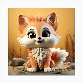 Cute Fox 84 Canvas Print