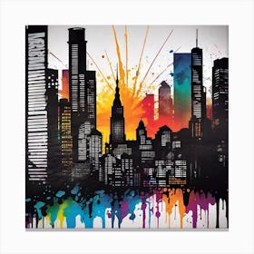 New York City Skyline 32 Canvas Print
