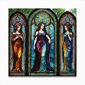 Three Goddesses Canvas Print