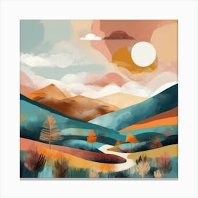 Landscape Painting 1 Canvas Print