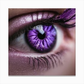 Purple Eye 3 Canvas Print