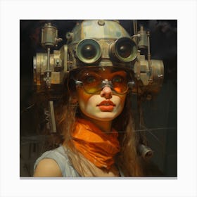 Steampunk Girl 37 Canvas Print