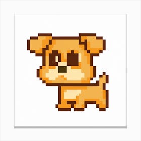 Pixel Dog Canvas Print