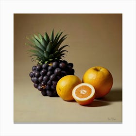 Oranges And Pineapple Canvas Print