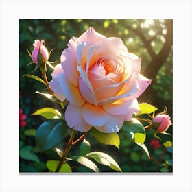 Roses In The Garden #2 Canvas Print