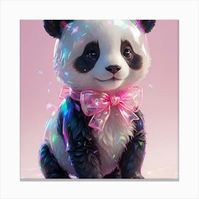 Cute Panda Bear Canvas Print
