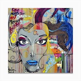 Face Of A Woman Canvas Print