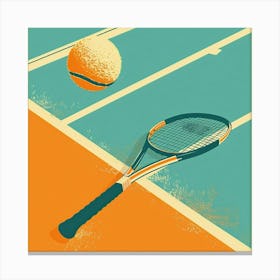 A Tennis Tournament Minimal Illustration 1718671374 1 Canvas Print