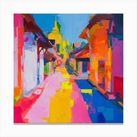 Abstract Travel Collection Chiang Mai Thailand 2 Canvas Print