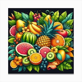 Colorful Fruits Canvas Print