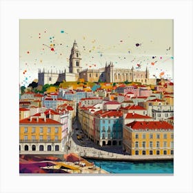 Lisbon Cityscape 4 Canvas Print