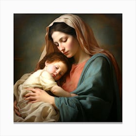 Virgin And Child 1 Canvas Print