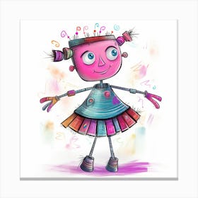 Little Robot Canvas Print