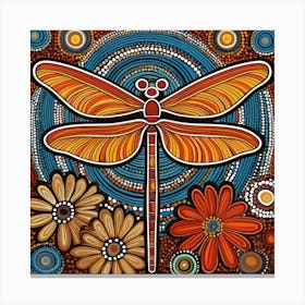 Aboriginal dragonfly  Canvas Print