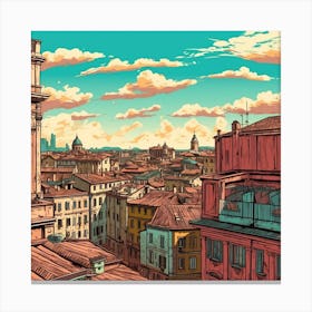 Rome Cityscape Canvas Print