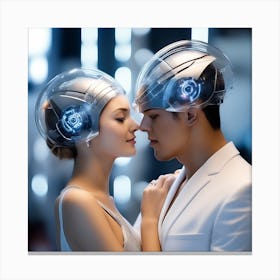 Futuristic Couple 155 Canvas Print