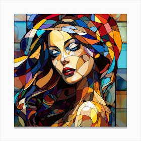 Stained Glass Painting Canvas Print