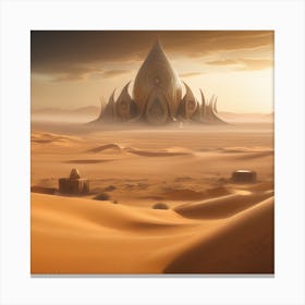 Sand Castle In The Desert 5 Canvas Print