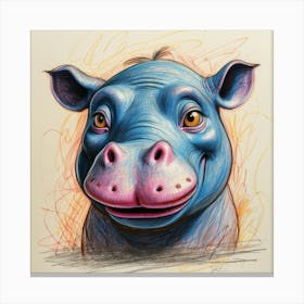 Hippo 34 Canvas Print