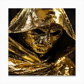 Gold Hooded Man Canvas Print