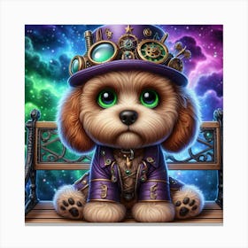 Steampunk Dog Canvas Print