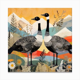 Bird In Nature Goose 3 Canvas Print