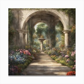 Garden Path Canvas Print