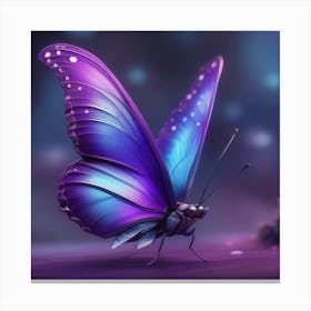 Purple Butterfly 1 Canvas Print