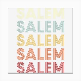 Salem Michigan Salem Mi Retro Vintage Text Canvas Print