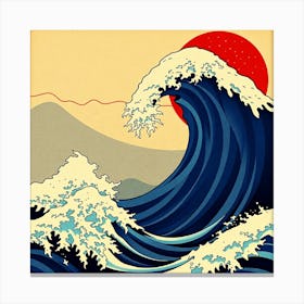 Great Wave Off Kanagawa 3 Canvas Print