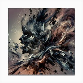 Demonic wrath Canvas Print