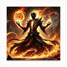 Infernal Flame Canvas Print