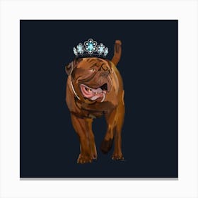 Princess Dog Canvas Print
