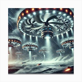 Cyclone Array Wind Manipulation Canvas Print