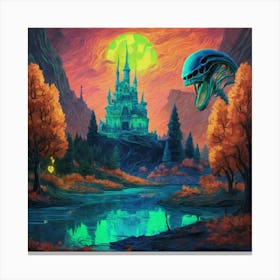 Alien Castle 1 Canvas Print