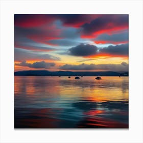 Sunset In Ireland Canvas Print