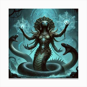 Naga Abyssal Caller Canvas Print