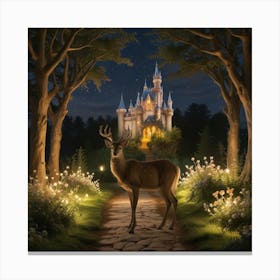 Deer In The Forest 1 Canvas Print