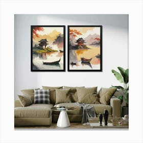 Asian Landscape Canvas Print