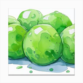 Green Peas Canvas Print