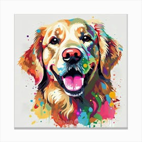 Golden Retriever Painting 5 Canvas Print