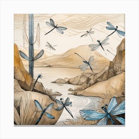 Dragonflies 2 Canvas Print