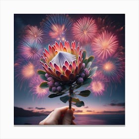 Firework Canvas Print