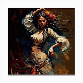 Flamenco Dancer Canvas Print