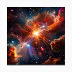 Nebula In Space Canvas Print